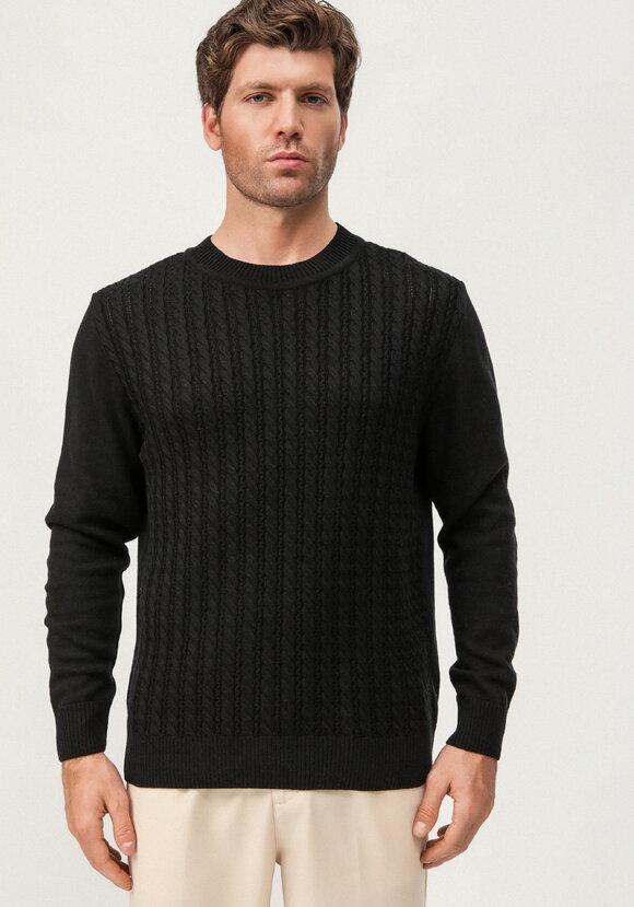 Джемпер с косами на передней полочке шир.  580, рис. 13