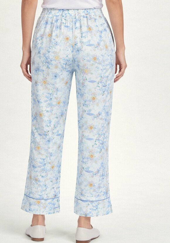 Брюки 7/8 изо льна с принтом шир.  580, рис. 3