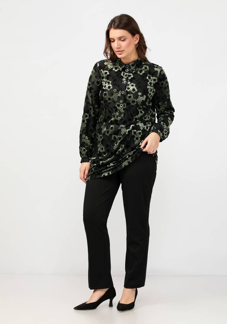 Туника с планкой на пуговицах шир.  750, рис. 8