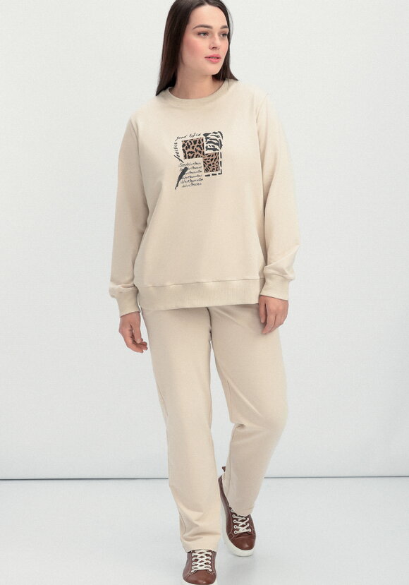 Комплект (брюки и свитшот с принтом) шир.  580, рис. 36