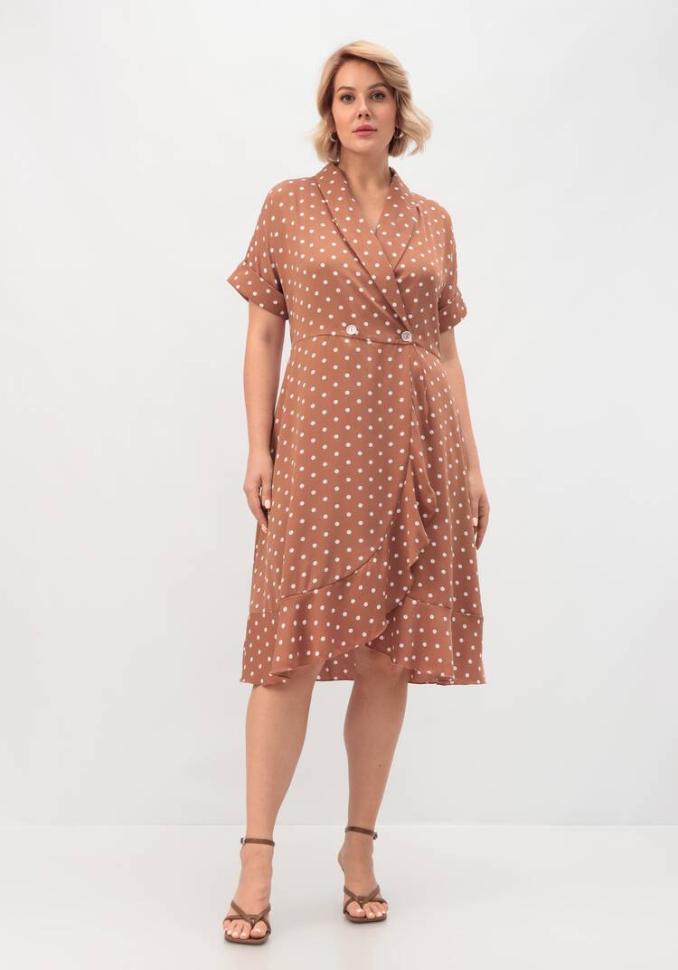 Платье в горох с юбкой-трапецией шир.  750, рис. 12