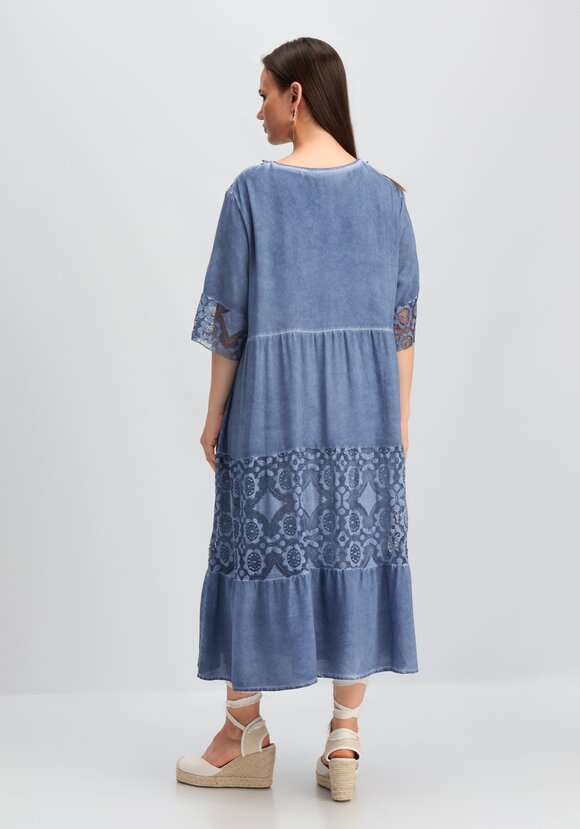 Платье ярусное кружевное шир.  580, рис. 12