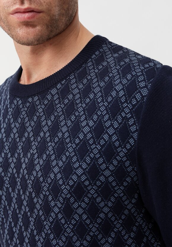 Джемпер в ромб с длинным рукавом шир.  580, рис. 6