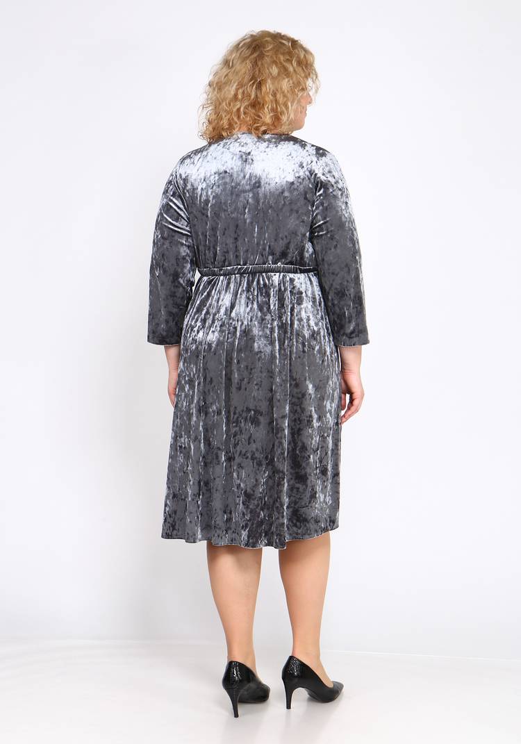 Платье из мраморного велюра шир.  750, рис. 7