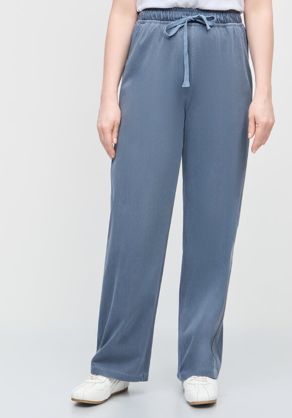 Брюки прямые от бедра с комфортным поясом шир.  580, рис. 26