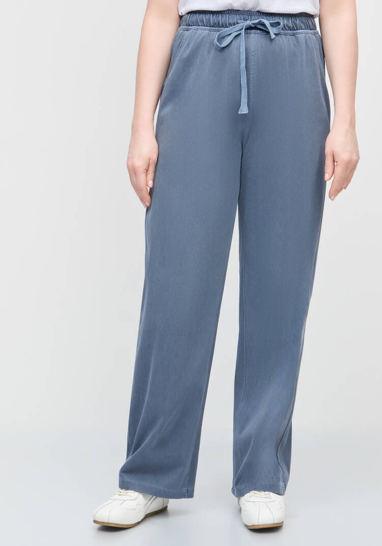 Брюки прямые от бедра с комфортным поясом шир.  750, рис. 26