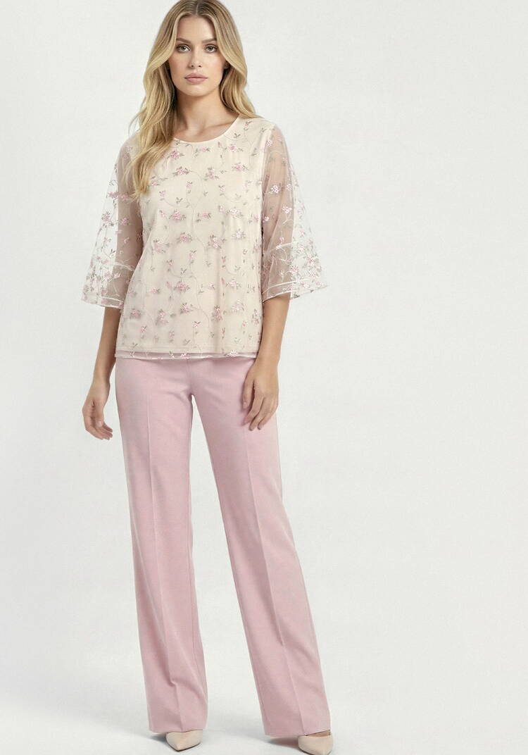 Блуза из ткани с вышивкой шир.  750, рис. 16