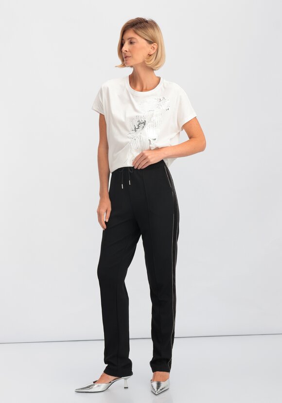 Брюки на резинке с лампасами и стрелками шир.  580, рис. 2