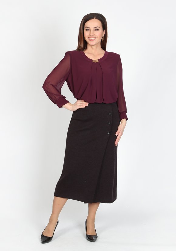 Юбка Марго из шерсти шир.  580, рис. 5