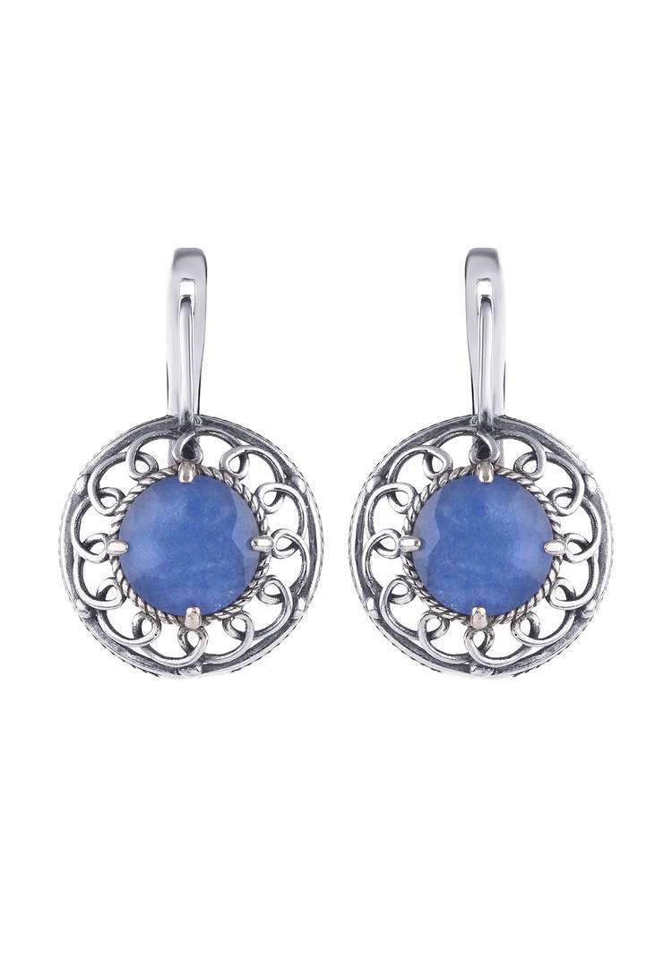 Серебряное серьги  Сказочный сон шир.  750, рис. 1