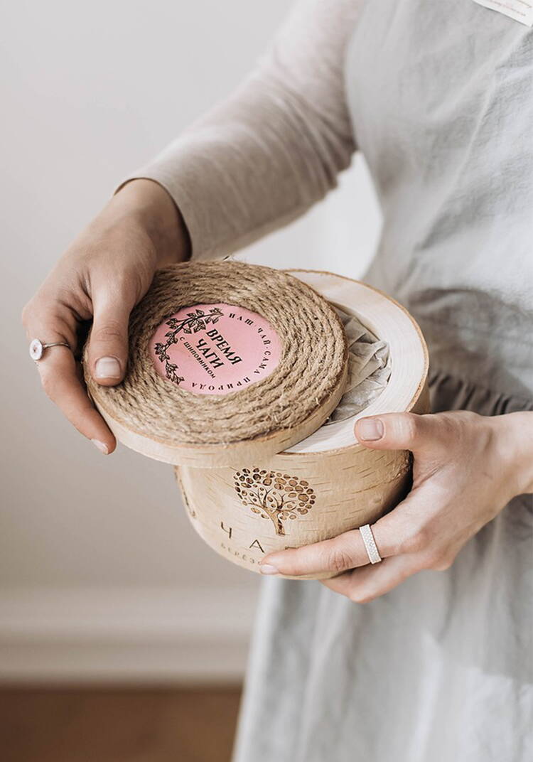 Чай из чаги с шиповником в берёзовом бочонке шир.  750, рис. 3