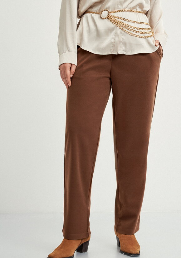 Прямые брюки на резинке с карманами шир.  580, рис. 2