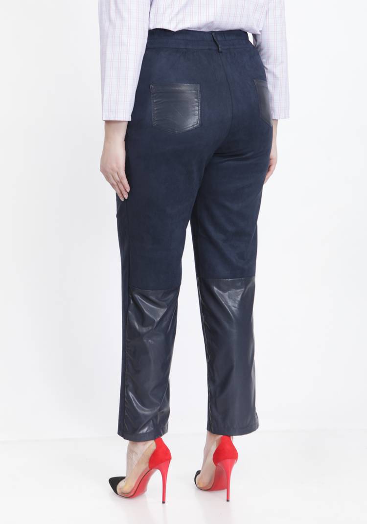 Брюки с отделкой из эко-кожи шир.  750, рис. 6