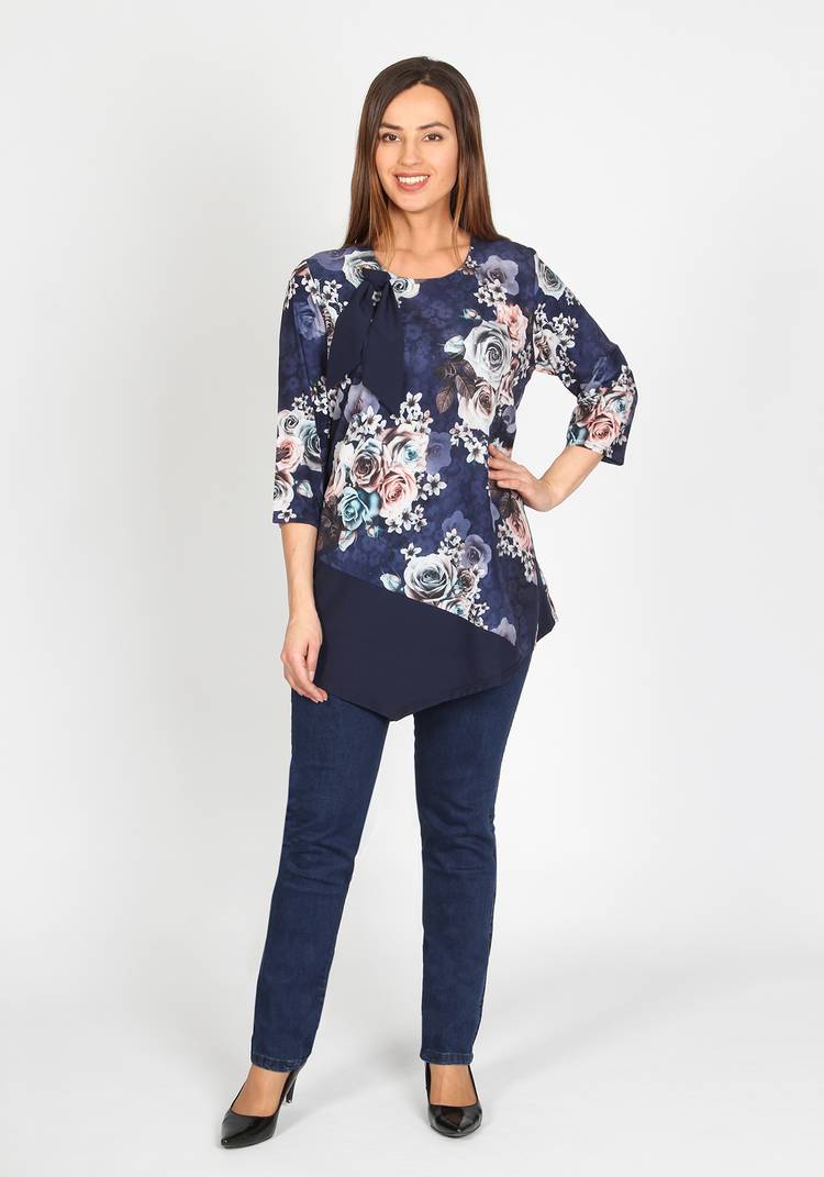 Блуза женская Букет цветов шир.  750, рис. 8