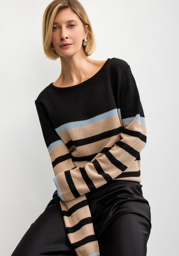 Джемпер в полоску с метанитью шир.  580, рис. 33