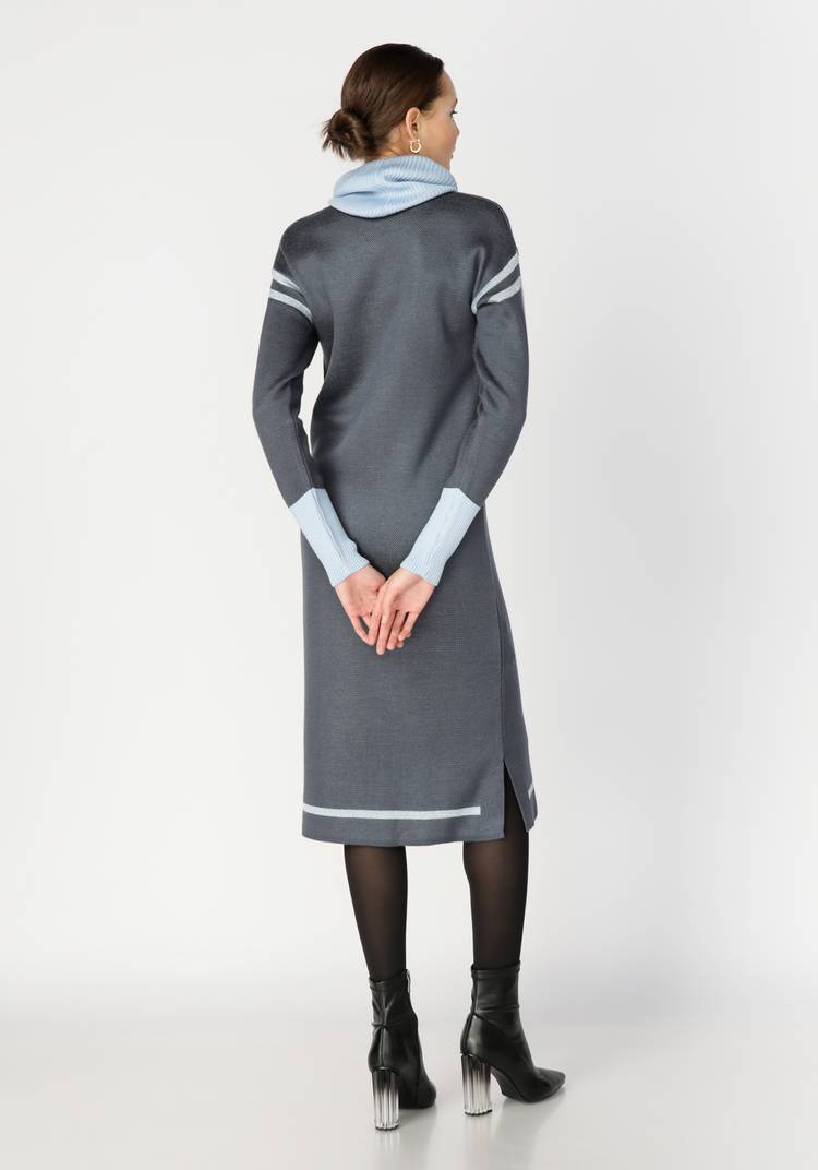 Платье прямого силуэта с контрастной отделкой шир.  750, рис. 13