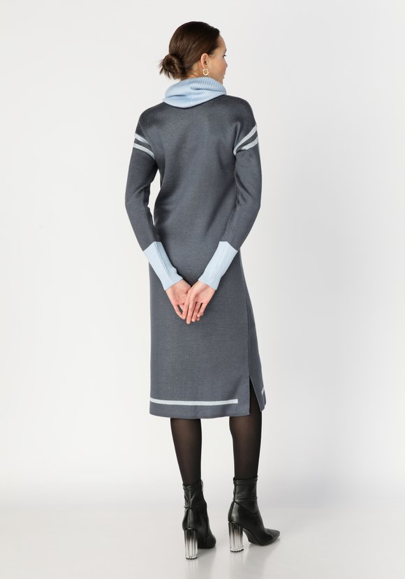 Платье прямого силуэта с контрастной отделкой шир.  580, рис. 13