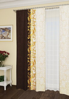 Комплект штор  Шоколадное пралине 