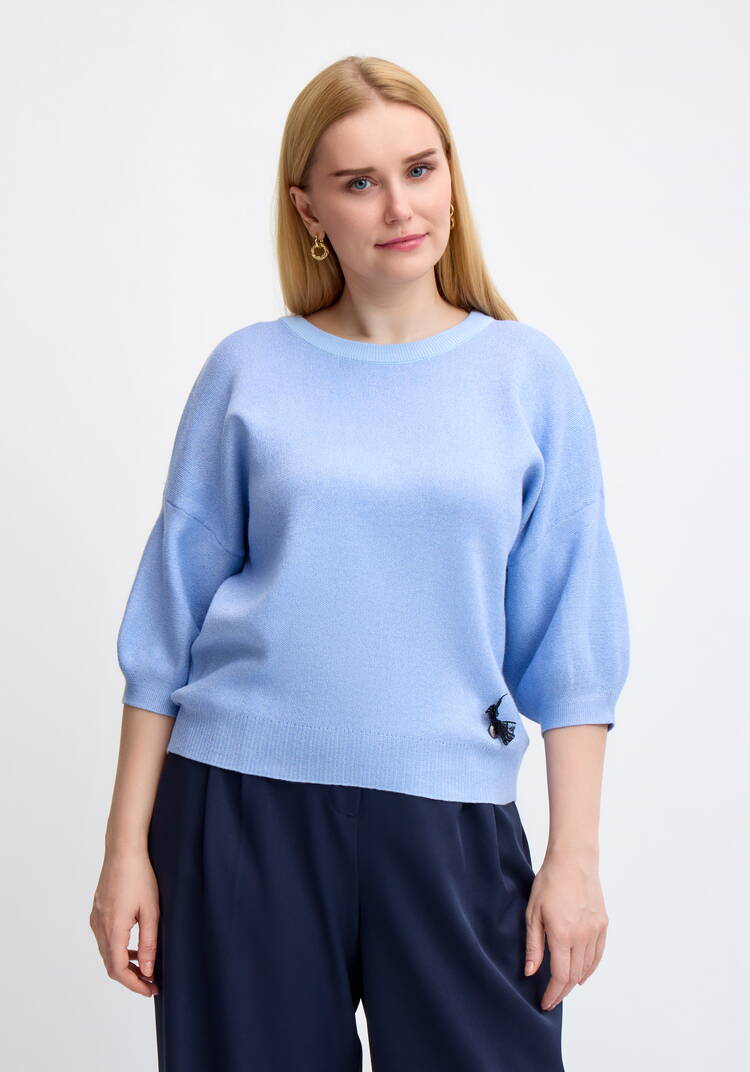 Джемпер с декором и рукавом 3/4 шир.  750, рис. 31