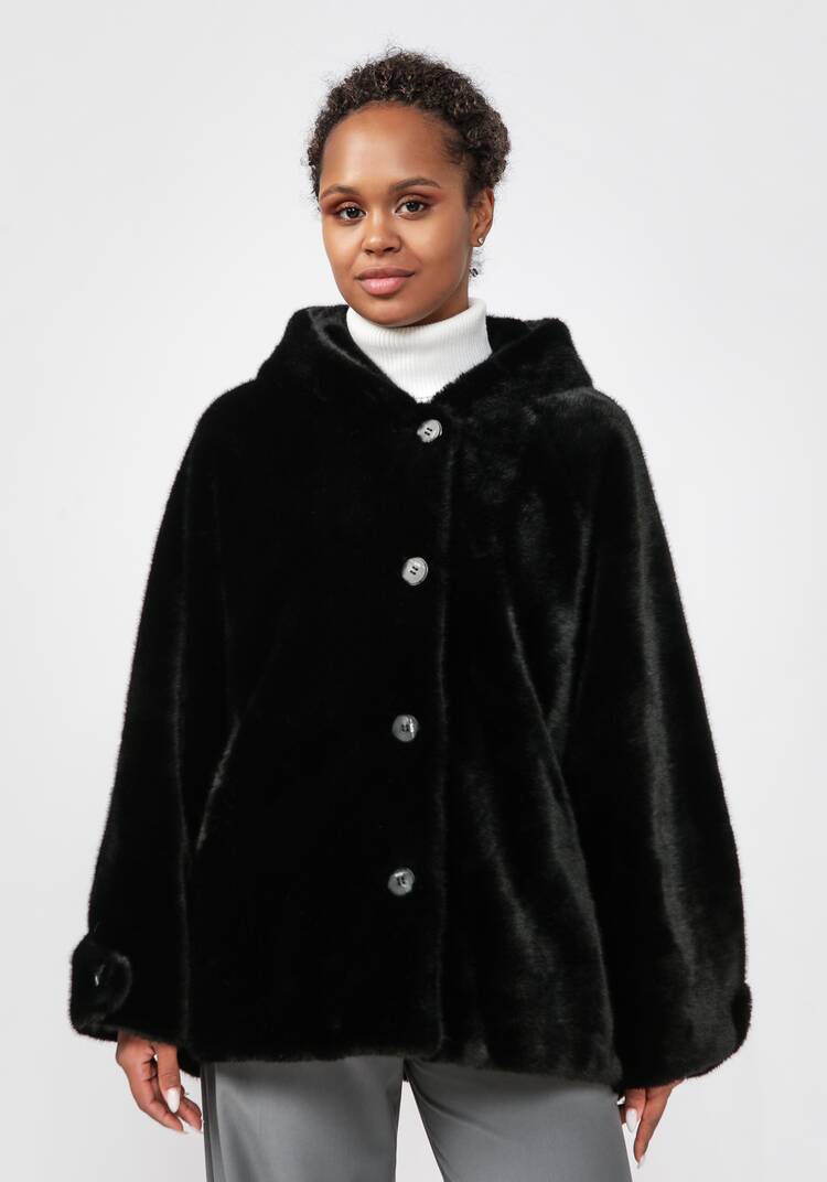 Полупальто из экомеха Моника шир.  750, рис. 11