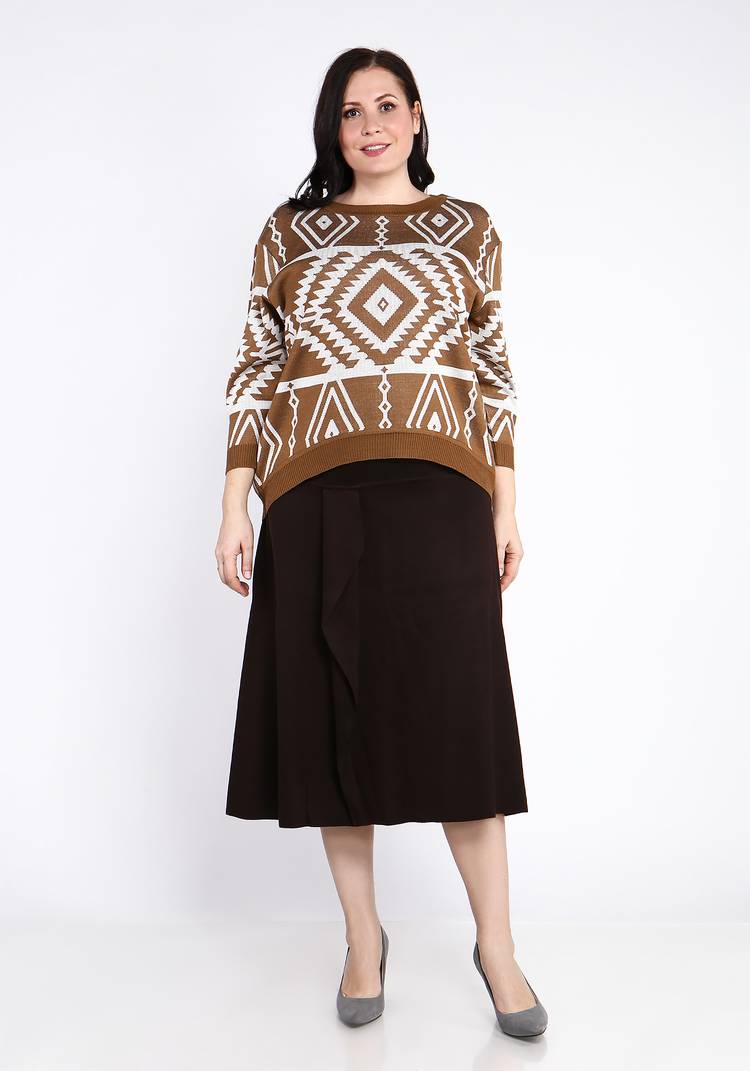 Юбка с вертикальным воланом шир.  750, рис. 8