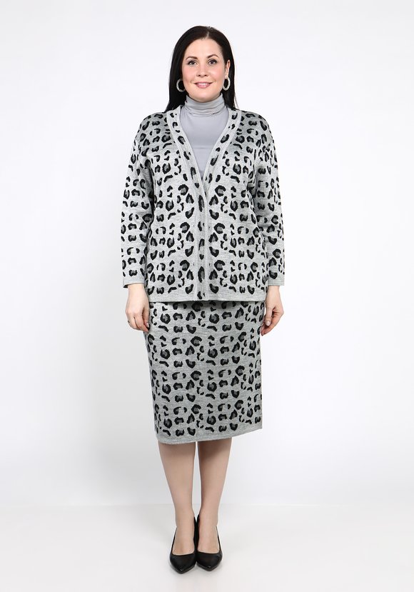 Жакет с леопардовым принтом шир.  580, рис. 9