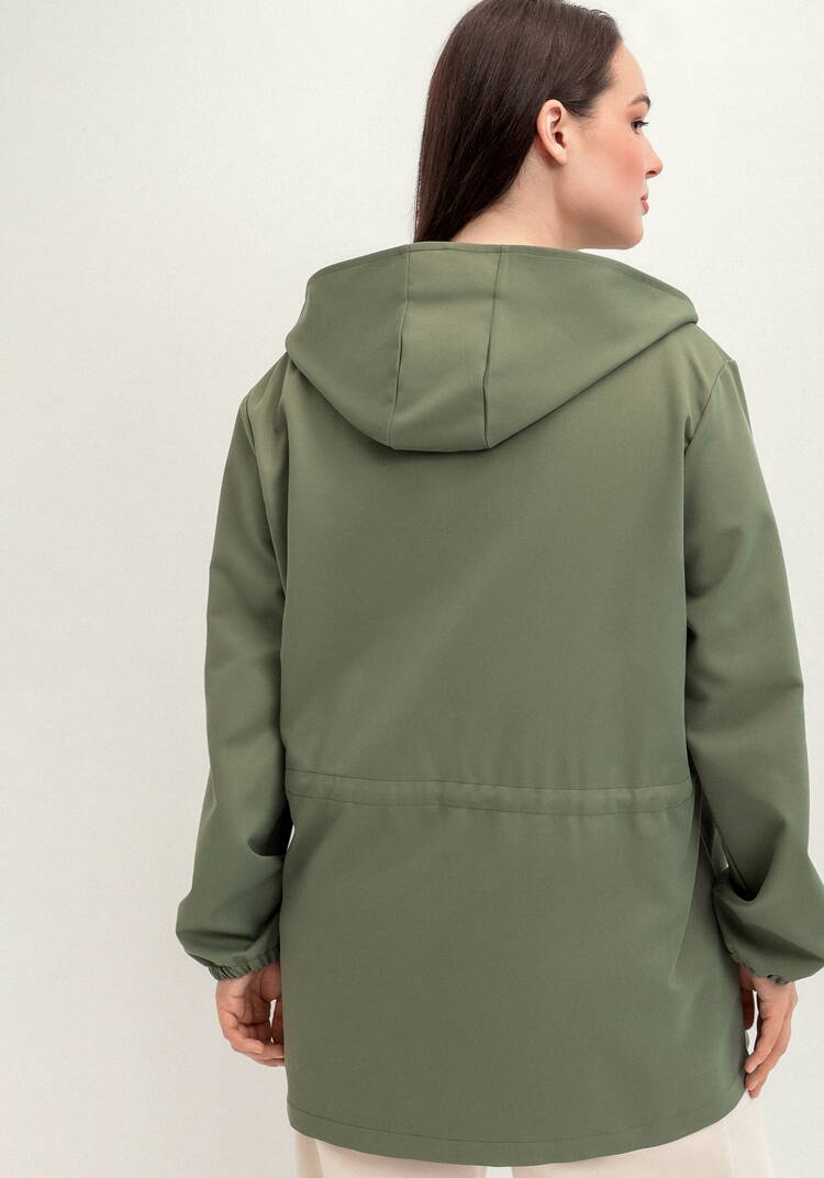 Ветровка с капюшоном и талии на кулиске шир.  750, рис. 9