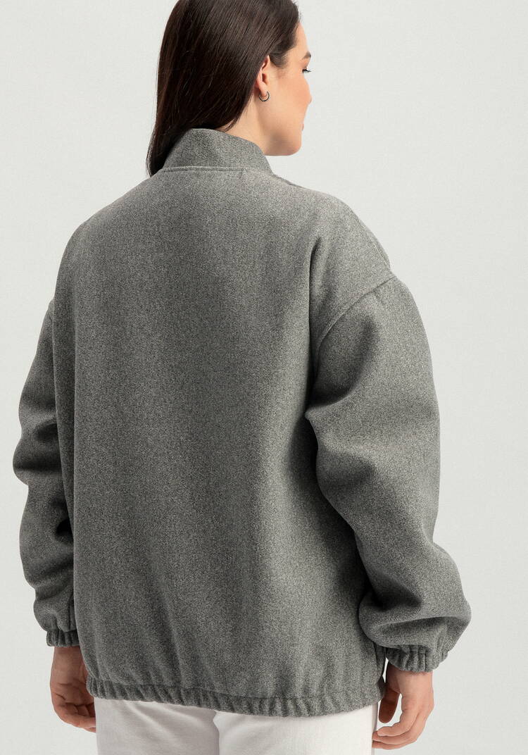 Бомбер свободного кроя на молнии шир.  750, рис. 4