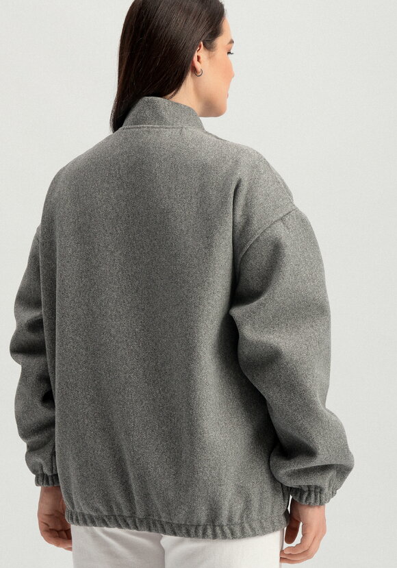 Бомбер свободного кроя на молнии шир.  580, рис. 4