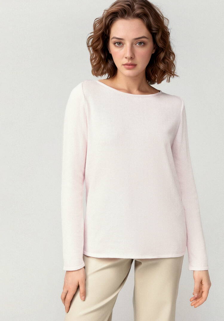 Джемпер свободный с горлом лодочкой шир.  750, рис. 30