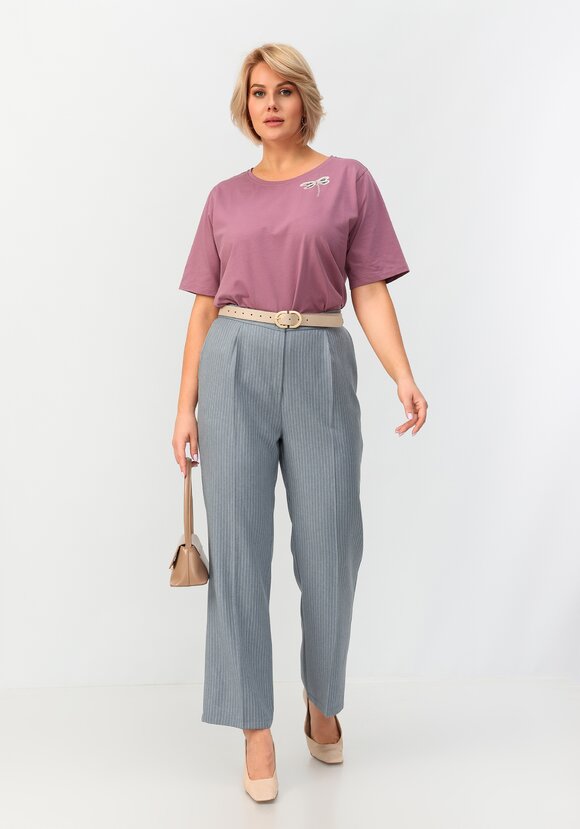 Блуза с принтом стрекоза шир.  580, рис. 23