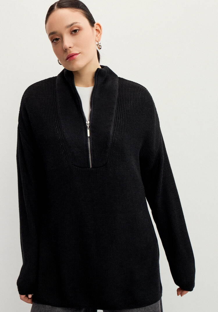 Свитер с высокой горловиной на молнии шир.  750, рис. 12