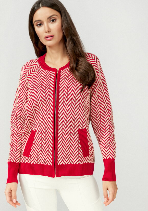 Бомбер женский на молнии с широкими манжетами шир.  580, рис. 25