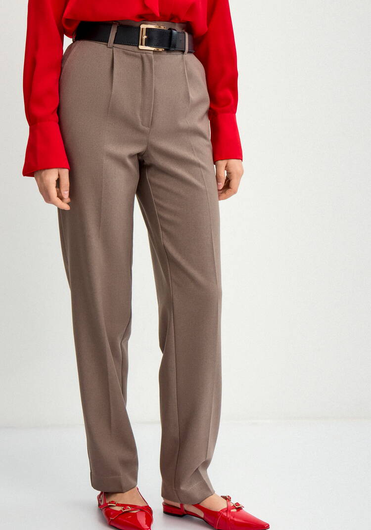 Брюки из костюмной ткани со стрелками шир.  750, рис. 9