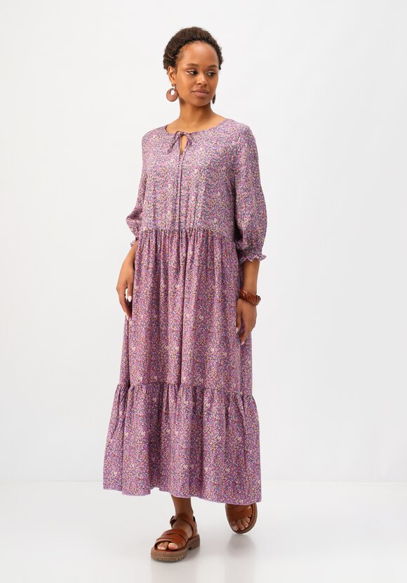 Платье с ярусами из штапеля шир.  580, рис. 24