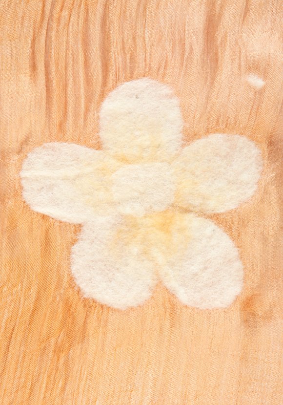 Палантин из шелка ручной работы шир.  580, рис. 6