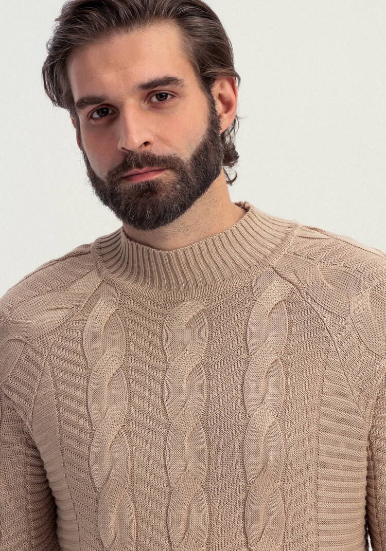 Джемпер мужской с фактурными косами шир.  750, рис. 24