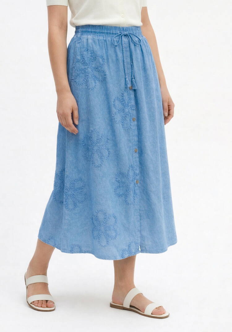 Юбка с объемным узором шир.  750, рис. 8