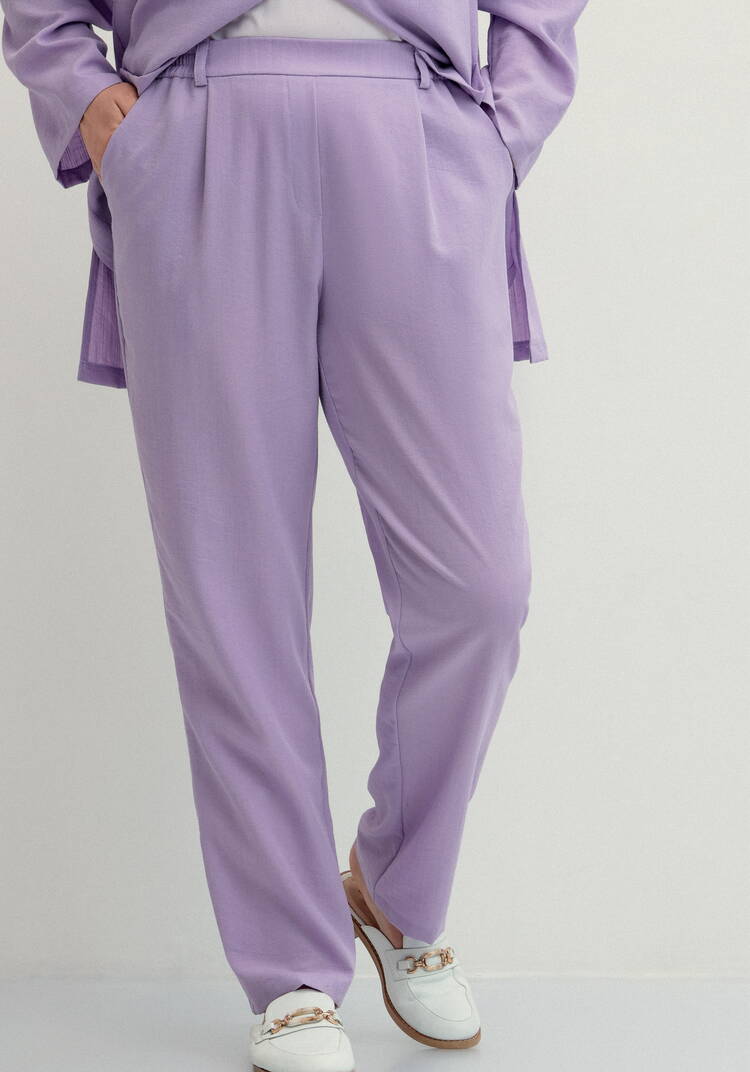 Брюки прямого кроя на резинке по поясу шир.  750, рис. 6