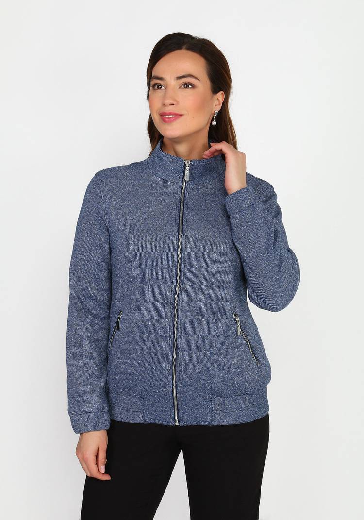 Бомбер на молнии с поясом-резинкой шир.  750, рис. 5