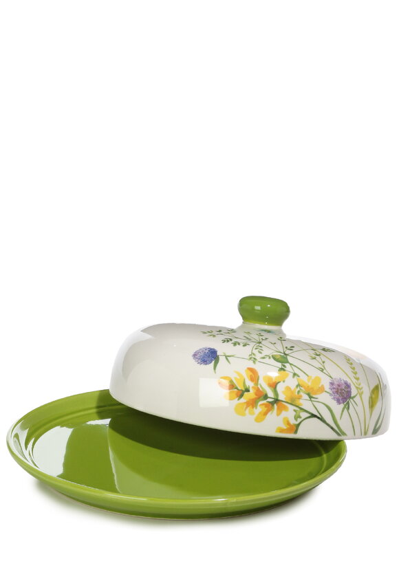 Блюдо для блинов с крышкой Полевые цветы шир.  580, рис. 2