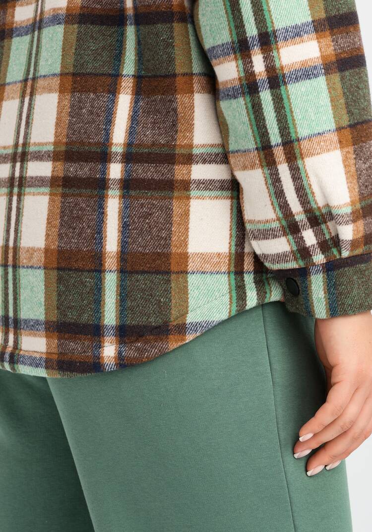 Толстовка утеплённая в клетку шир.  750, рис. 15