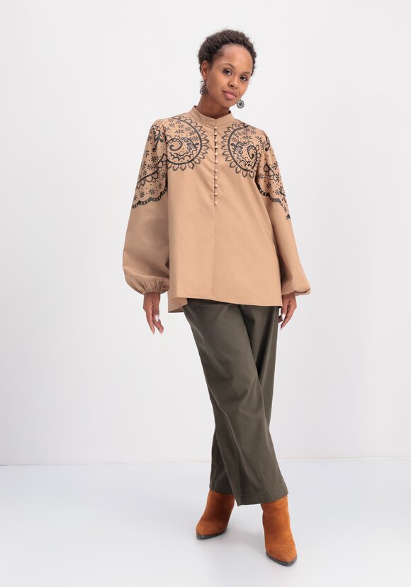 Блуза с этническим принтом шир.  580, рис. 16