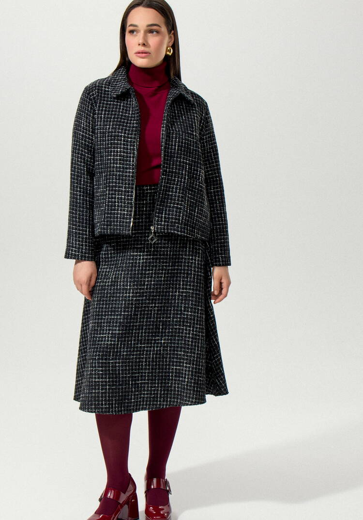 Пиджак с накладными карманами твидовый шир.  750, рис. 6