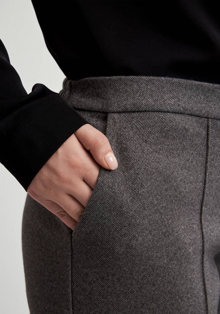 Брюки прямые трикотажныe шир.  750, рис. 5