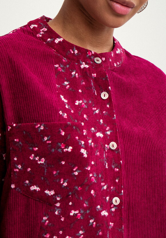 Блуза из комбинированной ткани Рин шир.  580, рис. 5