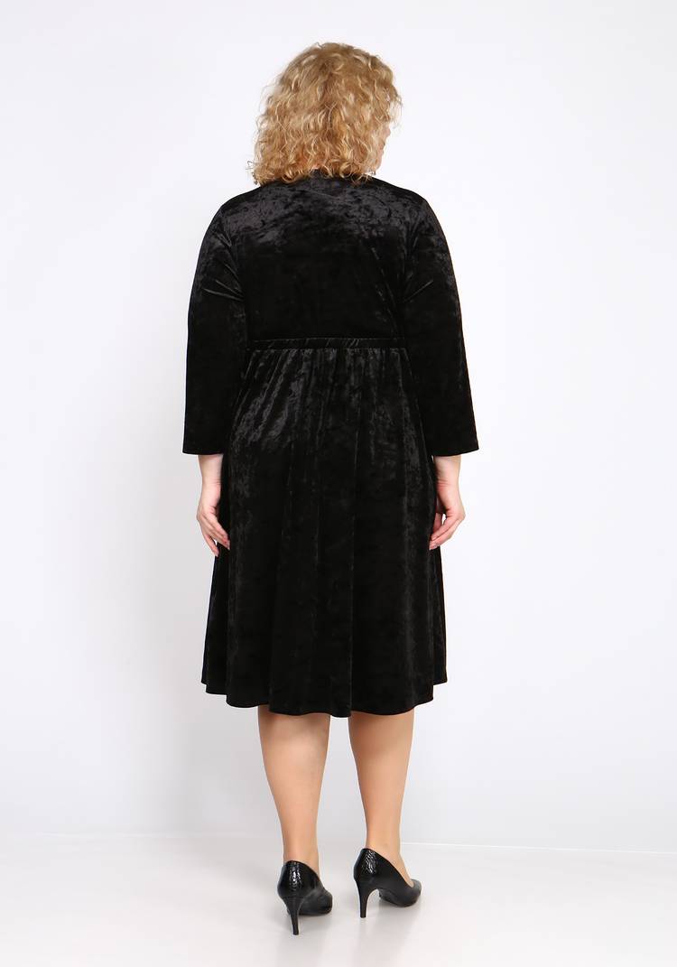 Платье из мраморного велюра шир.  750, рис. 3