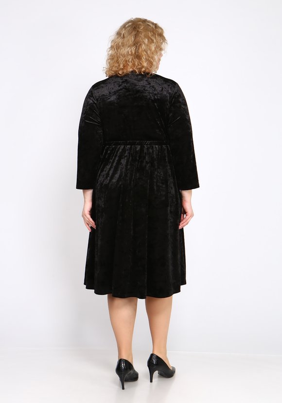 Платье из мраморного велюра шир.  580, рис. 3