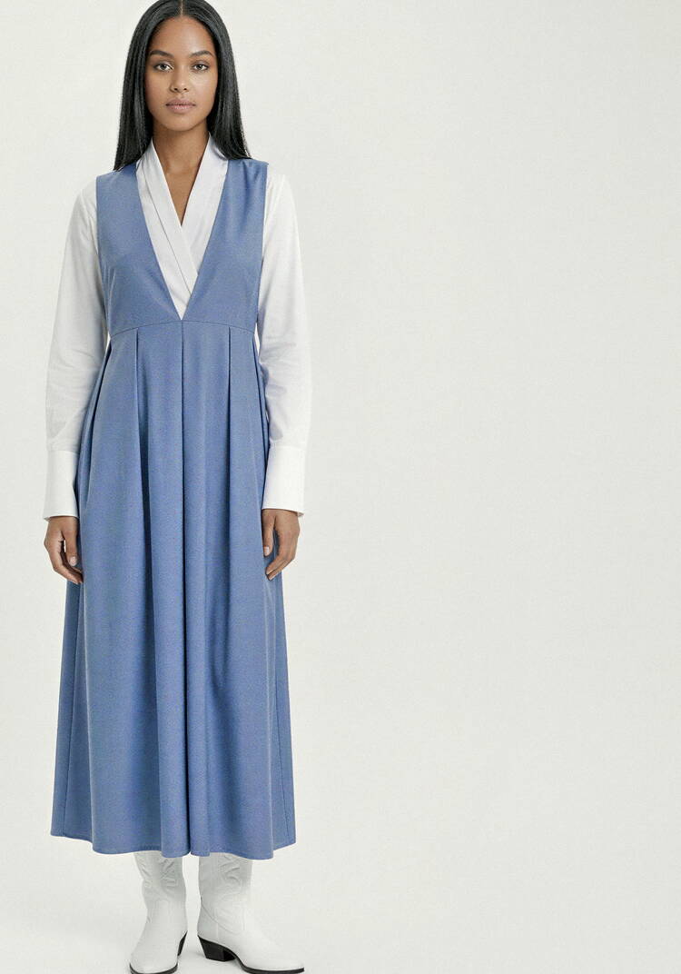 Сарафан с рюшей на спинке шир.  750, рис. 4