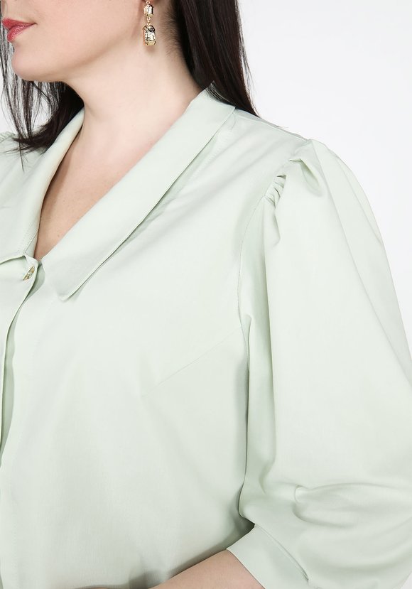 Блуза с отложным углубленным воротником шир.  580, рис. 8